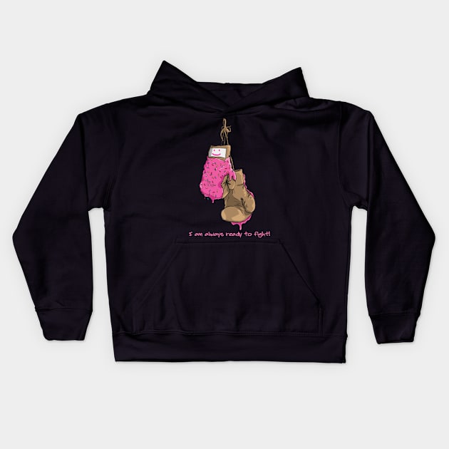 Boxing vs Donuts Kids Hoodie by Mario_SP_Ueno